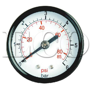 center back connection pressure gauge